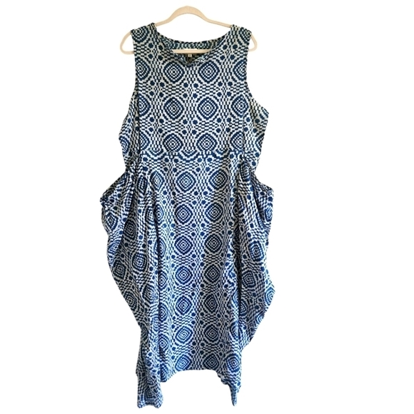 NWT WORLD MARKET SHIFT DRESS POUCHY POCKETS LAGENLOOK COCOON SIZE L/XL - Picture 2 of 9